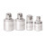 4 Piece Clip Rail Adapter Set, Full Polish Chrome, Alloy Steel, 1/4 in, 3/8 in, 1/2 in (1 ST / ST) 4 Piece Clip Rail Adapter Set, Full Polish Chrome, Alloy Steel, 1/4 in, 3/8 in, 1/2 in (1 ST / ST)