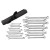 GEARWRENCH Long Pattern Combination Metric Wrench Sets, 12 Points, Metric, Chrome, 18 Pc. (1 ST / ST)