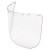 Die Cut Faceshields, Clear, 15 1/2 in x 8 in, Polycarbonate (10 EA / BOX)