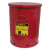 Red Oily Waste Cans, Hand Operated Cover, 21 gal, Red (1 CAN / CAN)