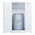 White Drum Cabinets for Flammable Waste, Manual-Closing, 1 Vertical 55 gal. Drum (1 EA)