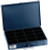 16-Compartment Boxes, 13 5/16 in W x 9 3/4 in D x 2 in H, Gray (1 EA)