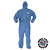 KLEENGUARD* A60 Hooded Coveralls with Elastic Wrists and Ankles, Blue, 2X-Large (24 EA / CA)