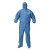 KLEENGUARD* A60 Hooded and Booted Coveralls with Elastic Wrists, Blue, 3X-Large (20 EA / CA)