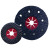CGW Abrasives Semi-Flex Sanding Discs, Silicon Carbide, 7 in Dia., 24 Grit (25 EA / BOX)