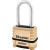 ProSeries Resettable Combination Padlock, 5/16 in dia x 1 in W x 2-1/16 in H SS Shackle, Brass, Carded (1 EA)
