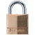 No. 130 Solid Brass Padlocks, 3/16 in Diam., 5/8 in L X 9/16 in W (4 EA / BX)