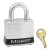 Steel Body Safety Padlocks, 9/32 in Diam., 3/4 in L X 5/8 in W, Black (6 EA / BOX)