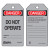 Danger Do Not Operate - Metal Detectable Safety Tags, 3 in x 5 3/4 in, Gray (6 EA / BG)