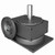 Hub City Cast Iron Single-Reduction Worm Reducer - 520V 50/1 CL WR 182TC