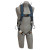 ExoFit Vest Style Positioning/Retrieval Harnesses, Back/Side/Shoulder D-Rings, S (1 EA)