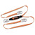 Titan Pack-Type Shock Absorbing Lanyard, Locking Snap Hooks, 2 Leg, Orange (1 EA)