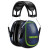 MX Series Earmuffs, 27 dB, Black/Blue/Green, Headband (1 EA)