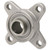 Dodge 137508 F4B-SCFS-104-SHFS FLANGED BLOCK BEARING ; 4-BOLT STAINLESS HOUSING FOOD SAFE