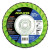 Norton Type 27 Flat Flap Discs, 7 in Dia, 80 Grit, 5/8 in Arbor, 8,600 rpm (10 EA / PK)