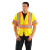 Class 3 Mesh Vests with Silver Reflective Tape, X-Large, Hi-Viz Yellow (1 EA)
