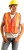 Non-ANSI Economy Mesh Vests with Gloss Reflective Tape, Reg, Hi-Viz Orange/Yel (1 EA)