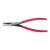 Duckbill Pliers, Flat Nose, Forged Alloy Steel, 7 25/32 in (1 EA)