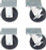 PROTO CASTER SET OF 4 REG PROT (1 SET / SET)