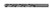 Gen Purpose Fractional Straight Shank Jobber Length Drill Bit, 11/64 in,Bulk (1 EA)