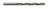 Irwin General Purpose Steel Wire Straight Shank Jobber Length Drill Bit, No.47, Carded (5 EA / CT)
