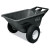 Newell Rubbermaid Big Wheel Cart, 41 in w x 57 in l x 26 in h, 700 lb Max Load, Black, 55 lb (1 EA/EA)