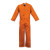 Deluxe FR Full-Cover Coveralls, Orange, Large (1 EA)