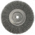 Weiler Narrow Face Crimped Wire Wheel, 10 in D, .006 Steel Wire (2 EA / CTN)