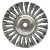 Weiler Standard Twist Knot Wire Wheel, 7 in D x 5/8 in W, .014 in Steel Wire, 9,000 rpm (2 EA / CTN)