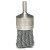 Weiler Knot Wire End Brush, Stainless Steel, 1-1/8 in dia x 0.006 in Wire, 20000 RPM, 1 EA/EA (1 EA / EA)