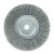 Weiler Narrow Face Crimped Wire Wheel, 4 in D, .014 Steel, 3/8 in-24 UNF Nut (5 EA / CTN)
