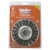 Weiler Vortec Pro Knot Wire Wheels, 4 in D, 0.014 in Stainless Steel Wire, 20,000 rpm (5 EA / PK)