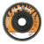 Weiler Trimmable Tiger Flap Discs, 4 1/2 in, 60 Grit, 7/8 in Arbor, 13,000 rpm (10 EA / BX)
