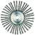 Weiler Cable Twist Wire Wheels, 12 in D x 3/8 in W, .035 in Steel Wire, 52 Knots (1 EA / EA)