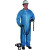 FR Protective Coveralls, Blue, Medium, Collar, Zipper Front (25 EA / CA)