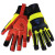 R2 RigAce Rigger Gloves with Silicone Palm, Large, Bright Red, 6 PR/Case (72 PR / CA)