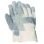 Double Leather Palm Gloves, Large, Cowhide, Blue, Teal (12 PR / DZ)
