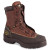 Lace-In Quick Release Zipper Closure Leather Work Boots, Size 8.5, 5 in H, Brown (1 PR / PR)