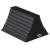 Wheel Chocks, 8 in W x 10 in L x 6 in H, Rubber, Black (1 EA)