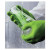 7705PFT Disposable Nitrile Gloves, Powder Free, 4 mil, Large, Fluorescent Green (1 DI / DI)