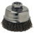 Anchor Brand Crimped Wire Cup Brush, 6 in Dia., 5/8-11 Arbor, 0.02 in Carbon Steel (1 EA / EA)