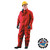 Ansell Alphatec Polyester Trilaminate Jackets, Large, Red (1 EA/EA)