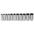 Wright Tool 11 Piece Deep Socket Sets, 1/2 in, 12 Point (1 SET / SET)