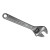 Anchor Brand Adjustable Wrench, 8 in L, 1-1/8 in Opening, Chrome Plated (1 EA / EA)