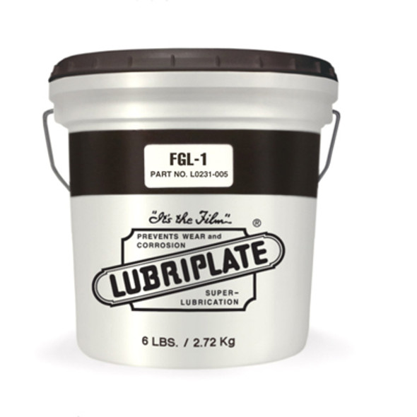 Lubriplate FGL-1, H-1/food grade white grease for medium to high speed applications (4/6 LB TUBS)