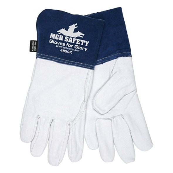 Gloves For Glory, Leather, Medium, White (6 PR / CA)