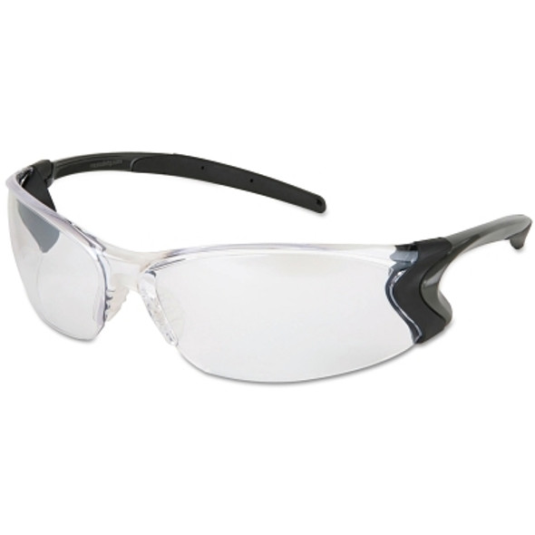 BD1 Dielectric Frameless Safety Glasses, Polycarbonate I/O Clear Mirror Lens, Duramass, Nylon Temples (12 PR / DZ)