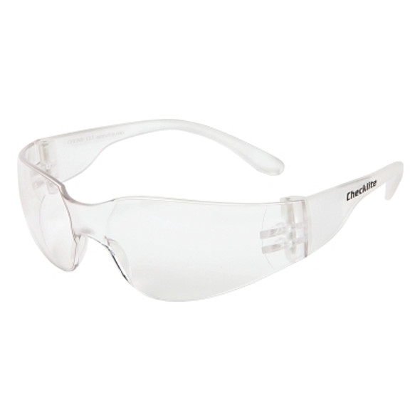 Checklite Safety Glasses, Clear Lens, Duramass Hard Coat (12 PR / DZ)