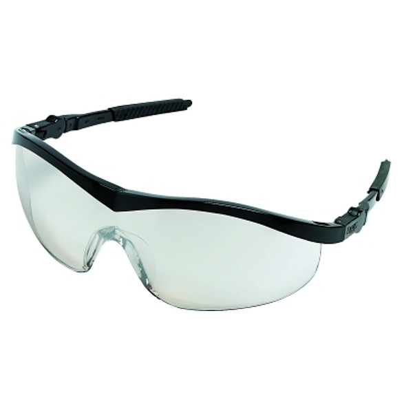 Storm Protective Eyewear, Indoor/Outdoor Clear Mirror Lens, Black Frame, Nylon (1 EA)