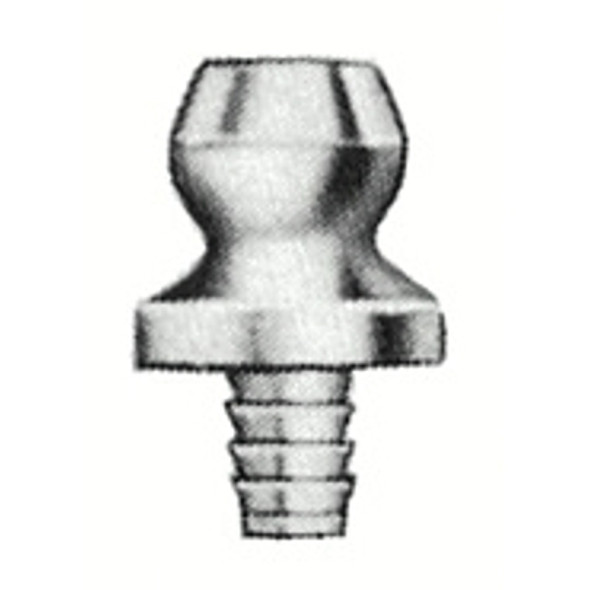 Alemite Drive Fittings, Straight, 15/32 in, Male/Male (500 EA / BX)